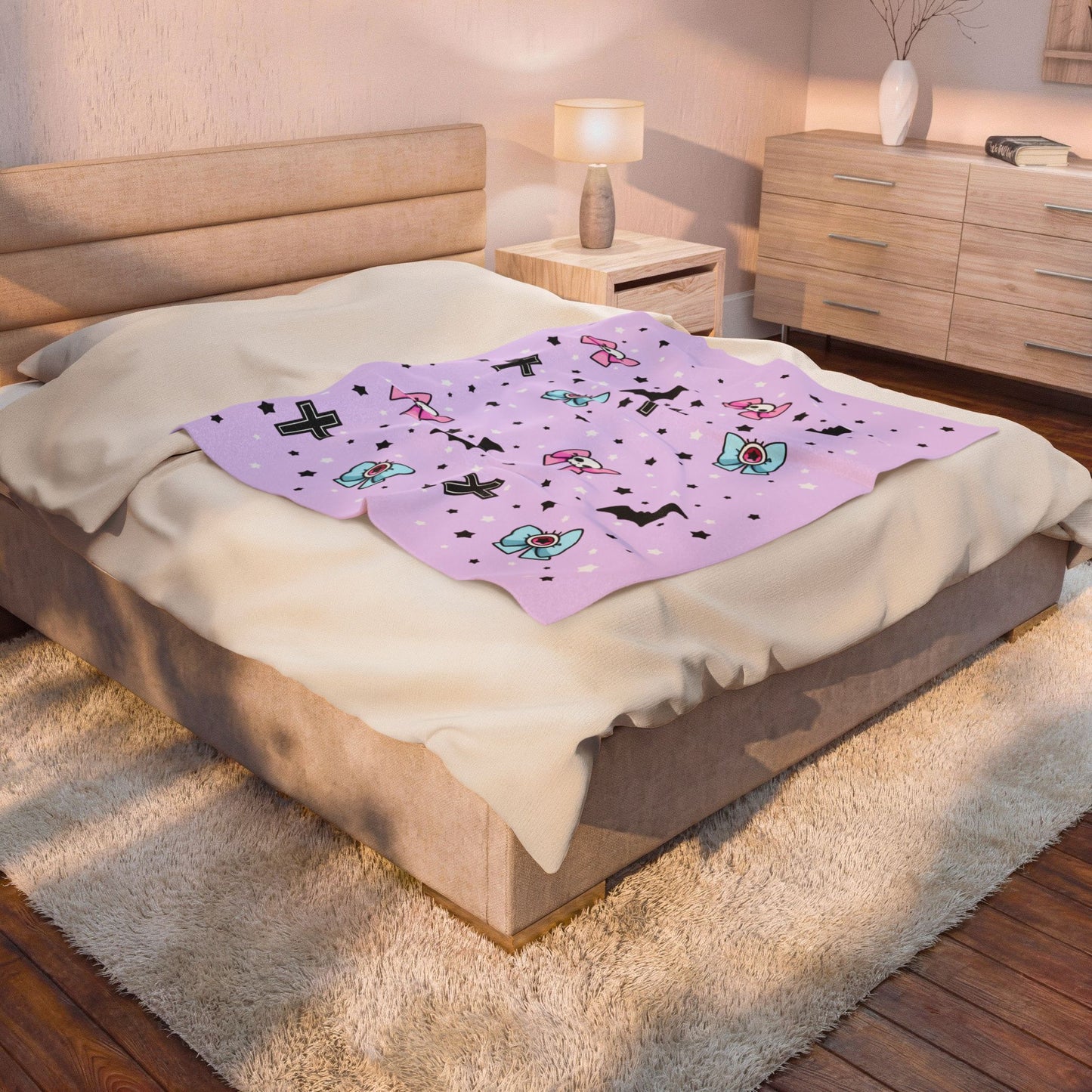 Pastel Goth Plush Blanket