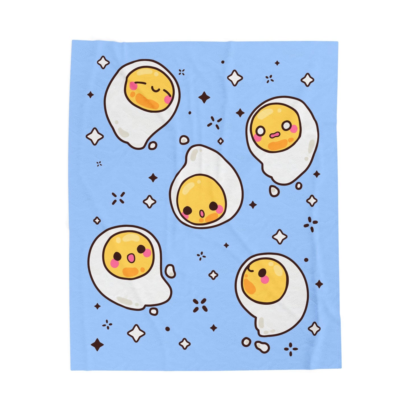 Eggy Slime Plush Blanket (Blue)