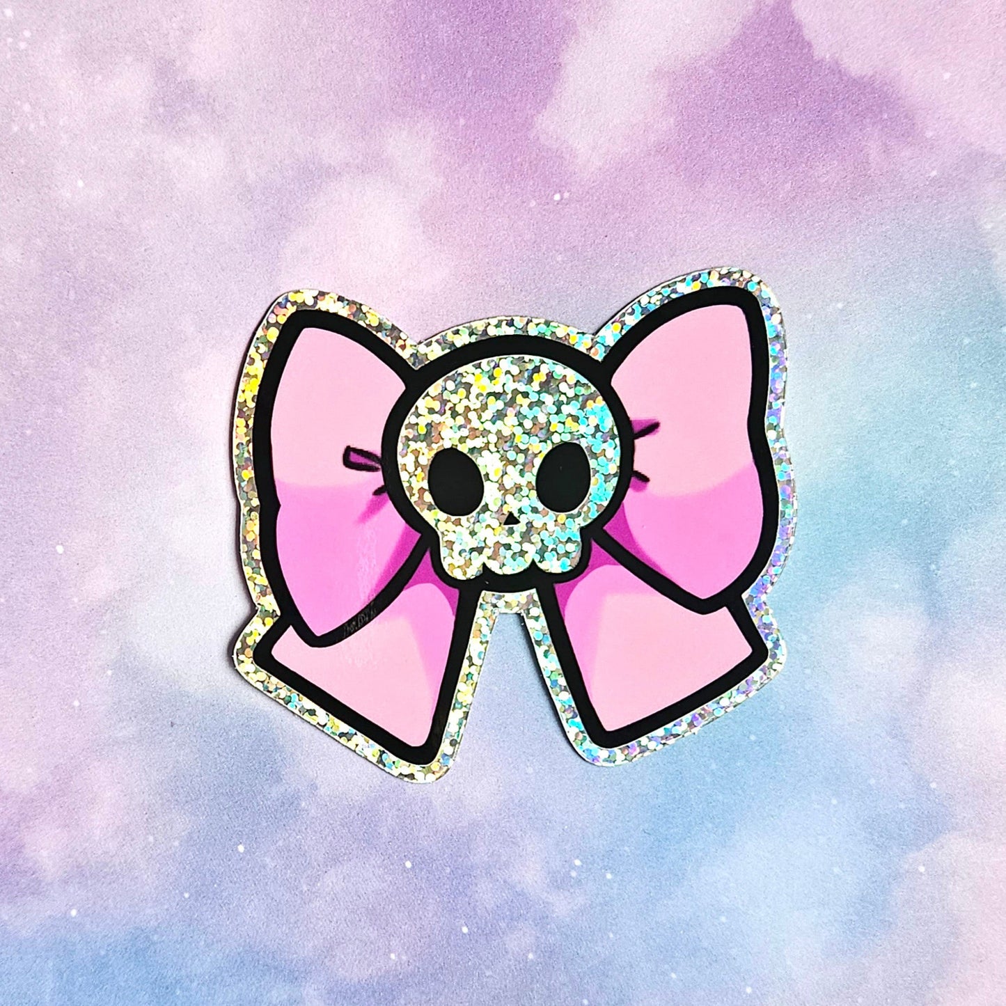 Sparkle Skull Bow