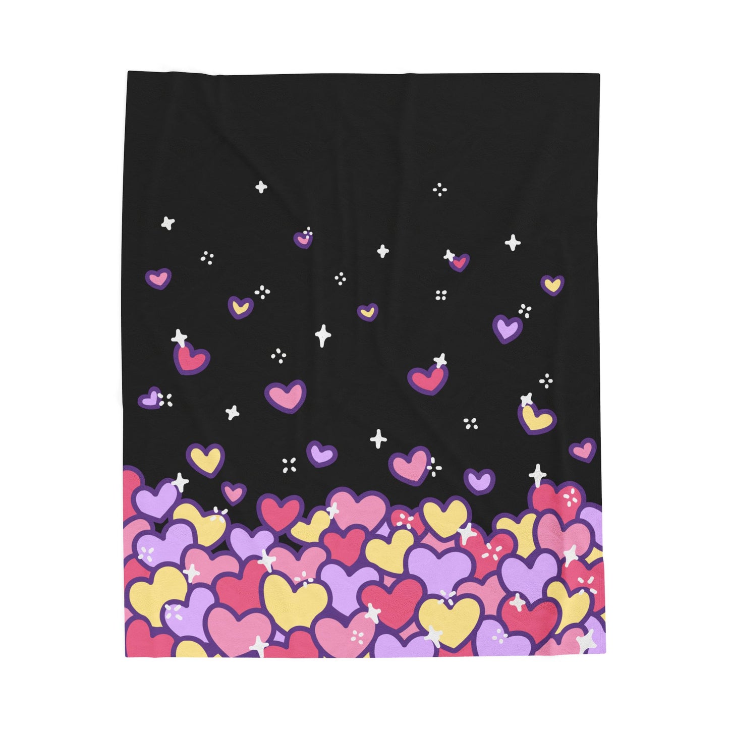 Hearts & Sparkles Plush Blanket