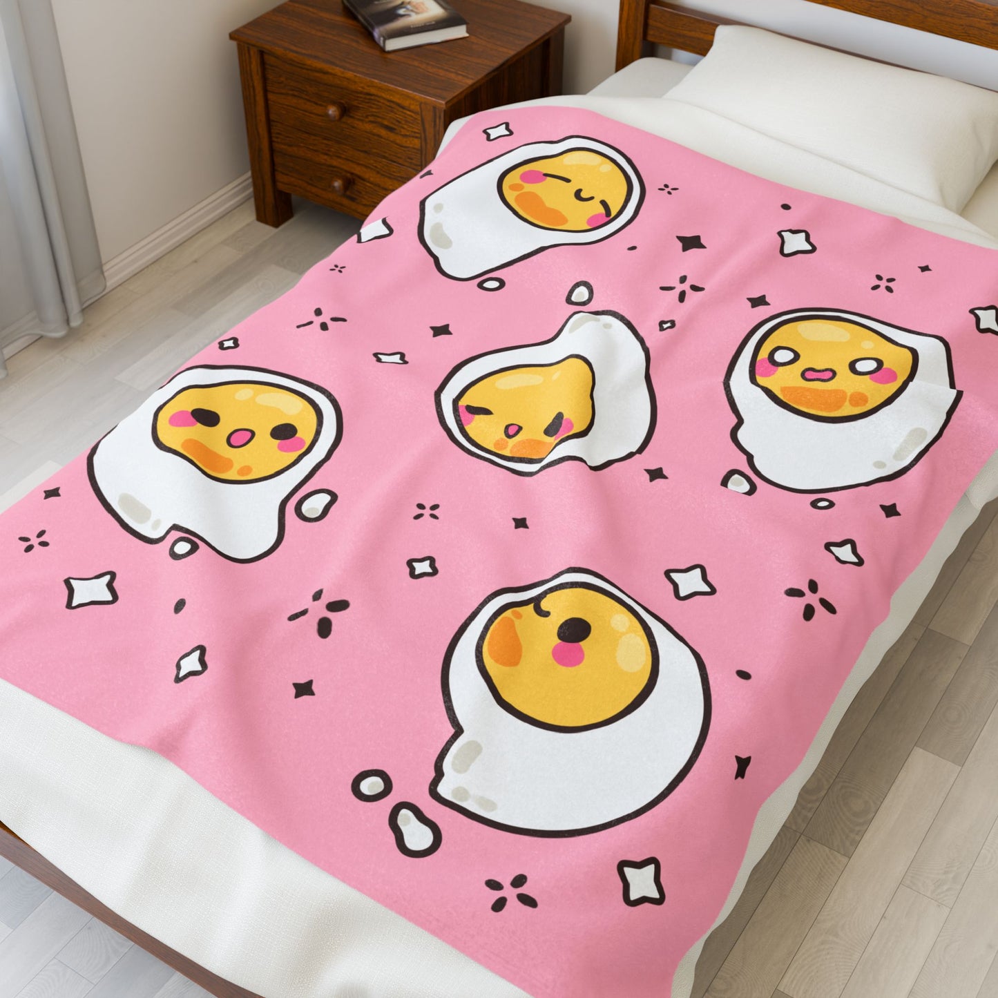 Eggy Slime Plush Blanket (Pink)