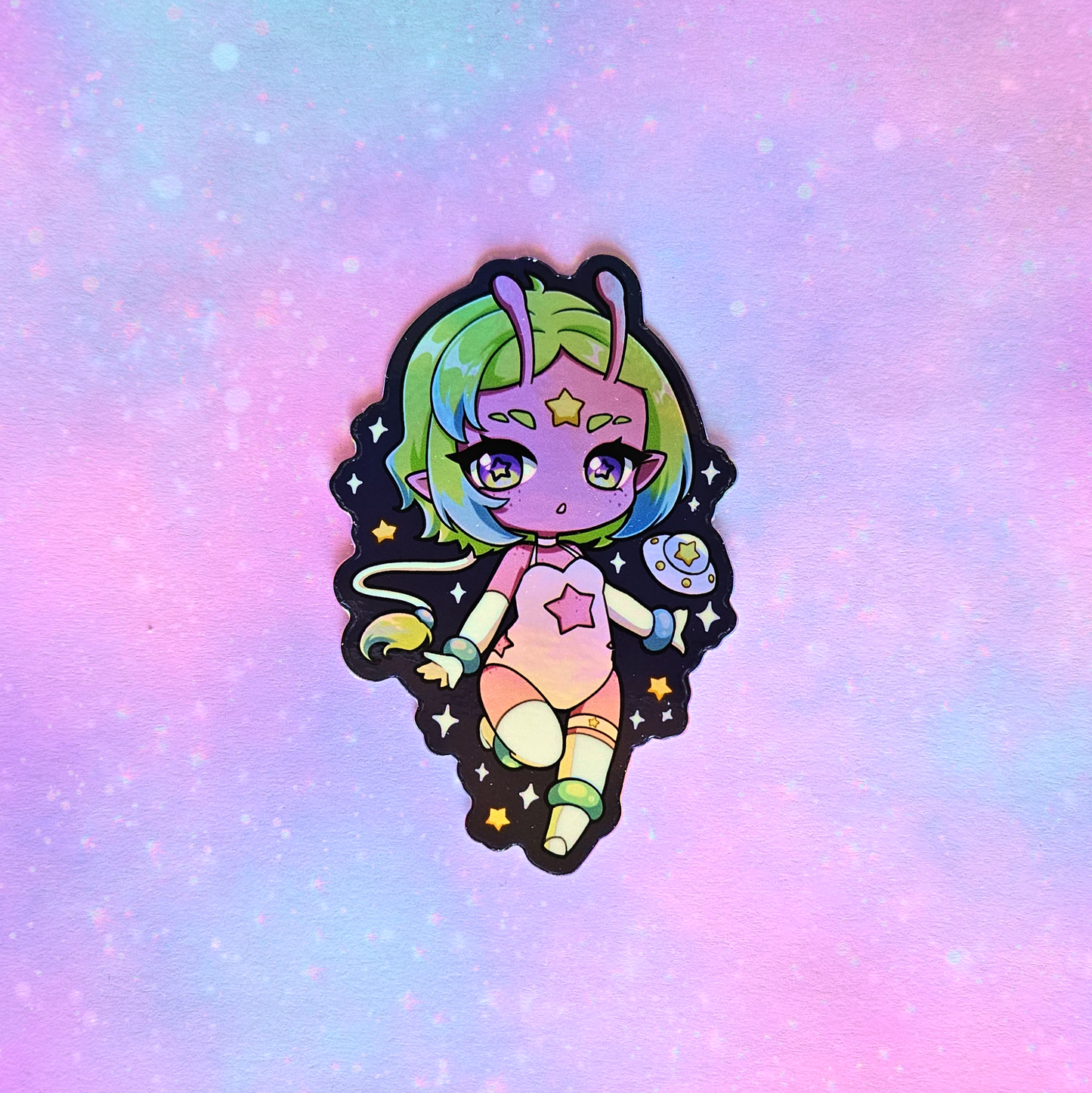Alien Chibi [Original Art] Sticker