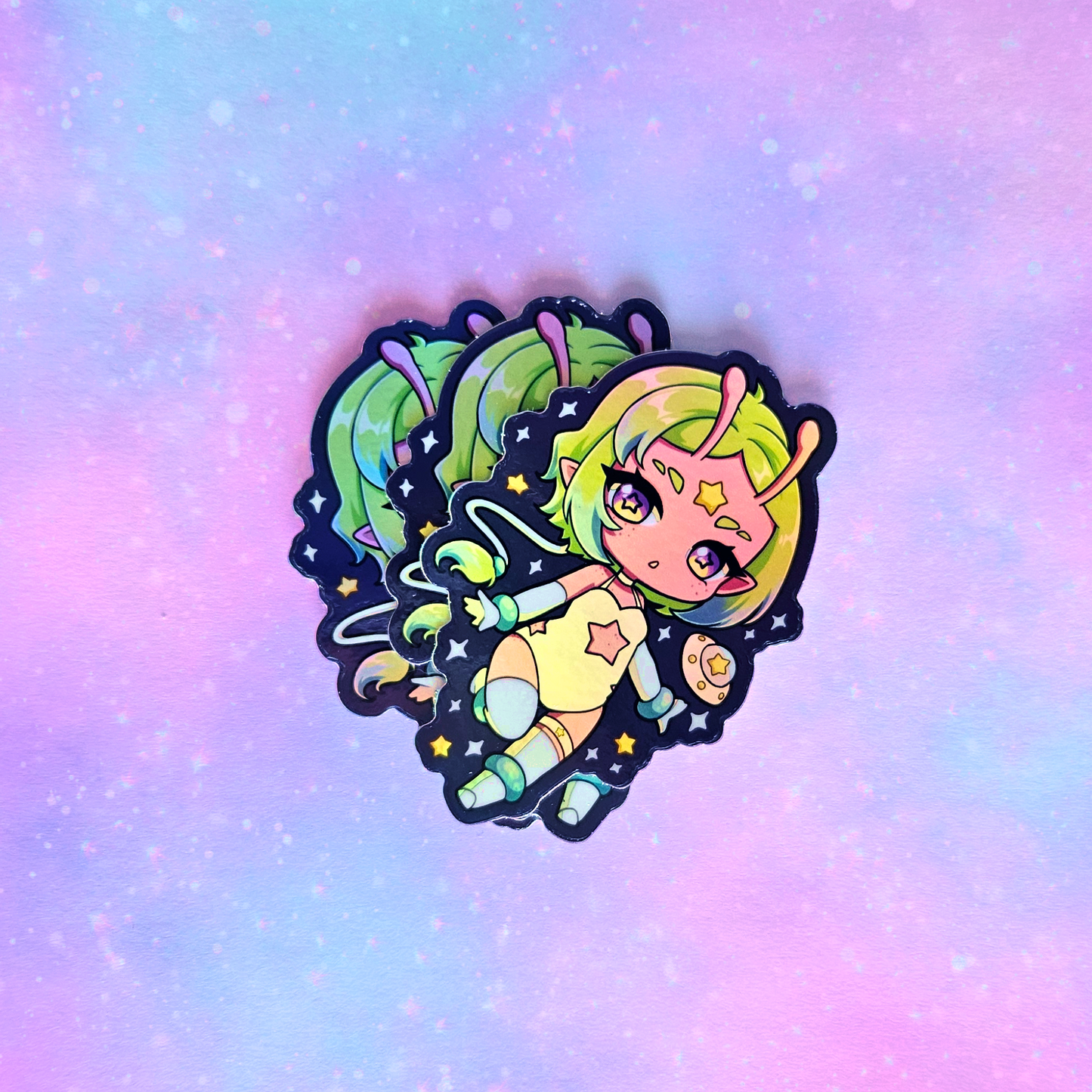 Alien Chibi [Original Art] Sticker