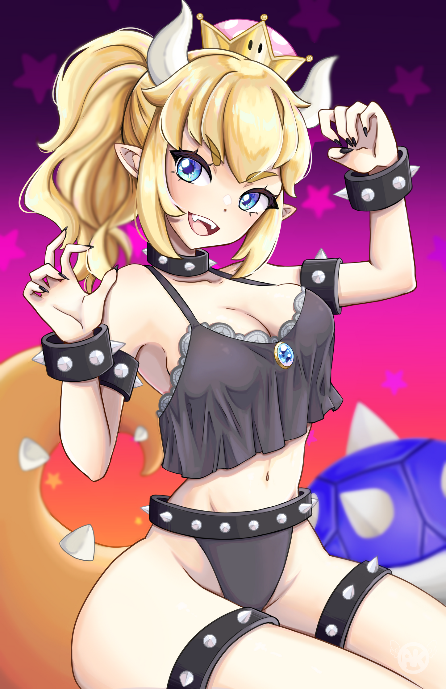 Bedroom Bowsette [Mario] Print