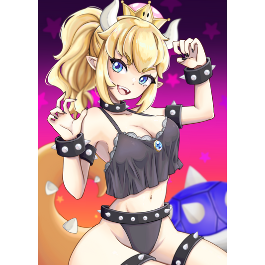 Bedroom Bowsette [Mario] Print