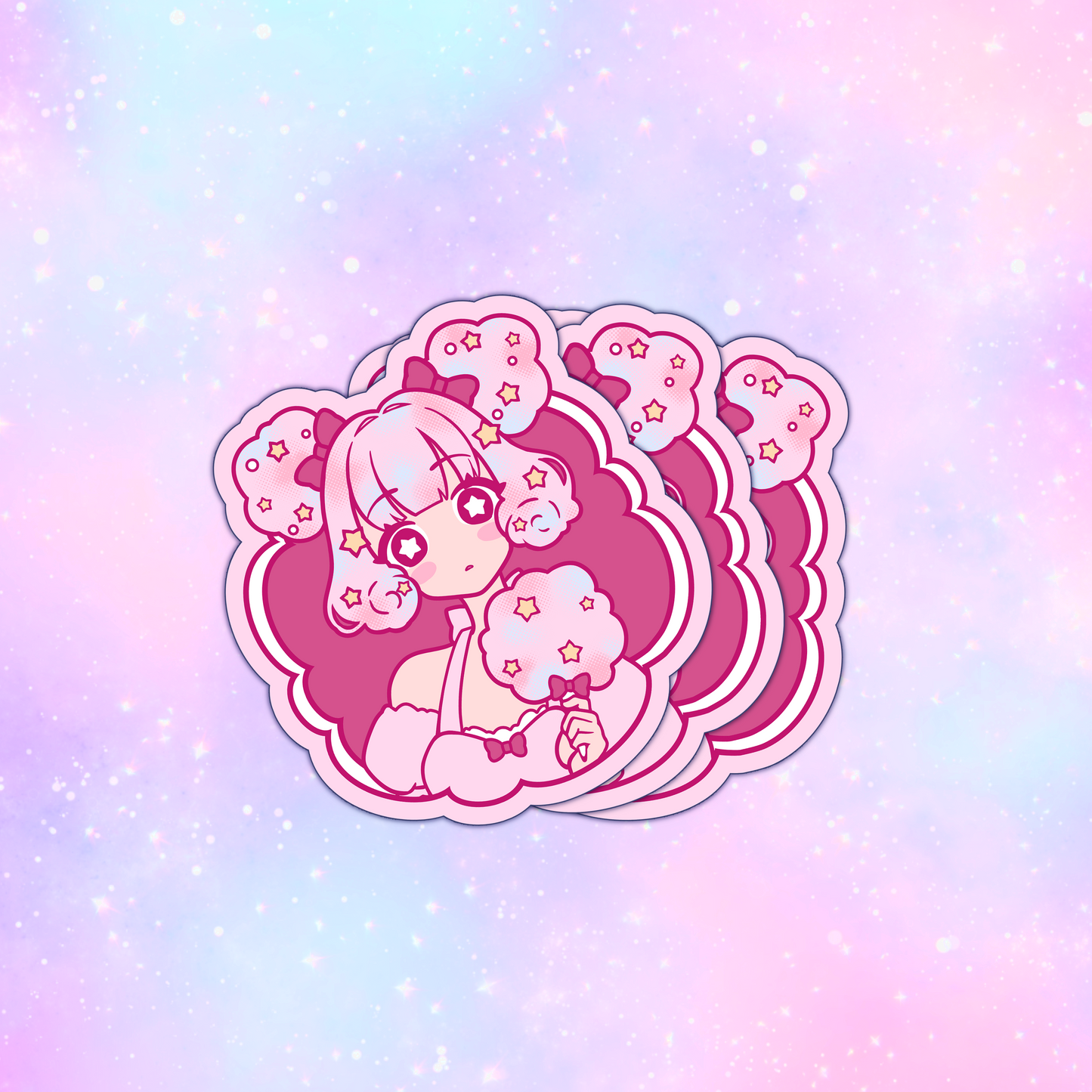 Cotton Candy Cutie [Original Art] Sticker