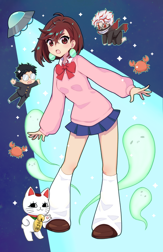 Miss Ayase Will Save the Day! [DanDaDan] Print