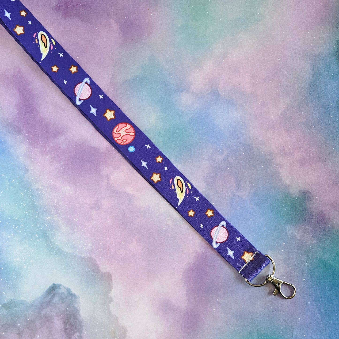 Kawaii Galaxy Lanyard