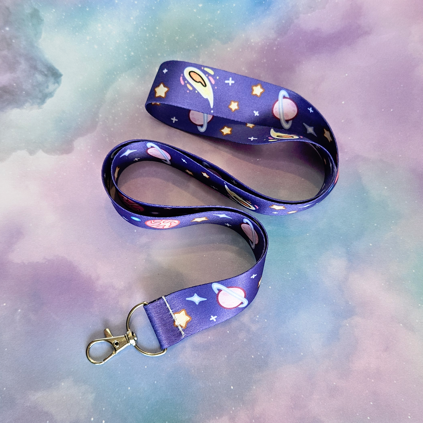 Kawaii Galaxy Lanyard