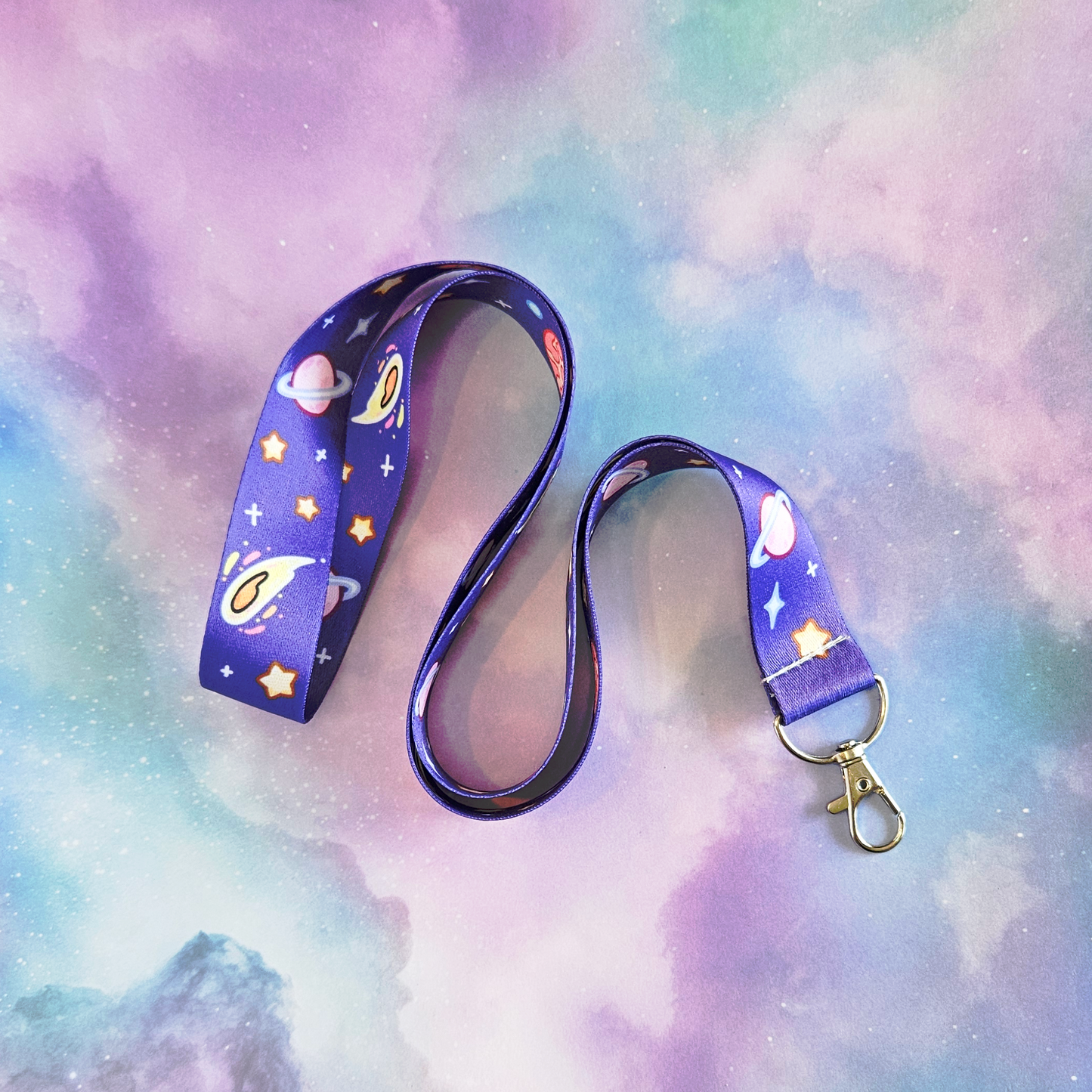 Kawaii Galaxy Lanyard