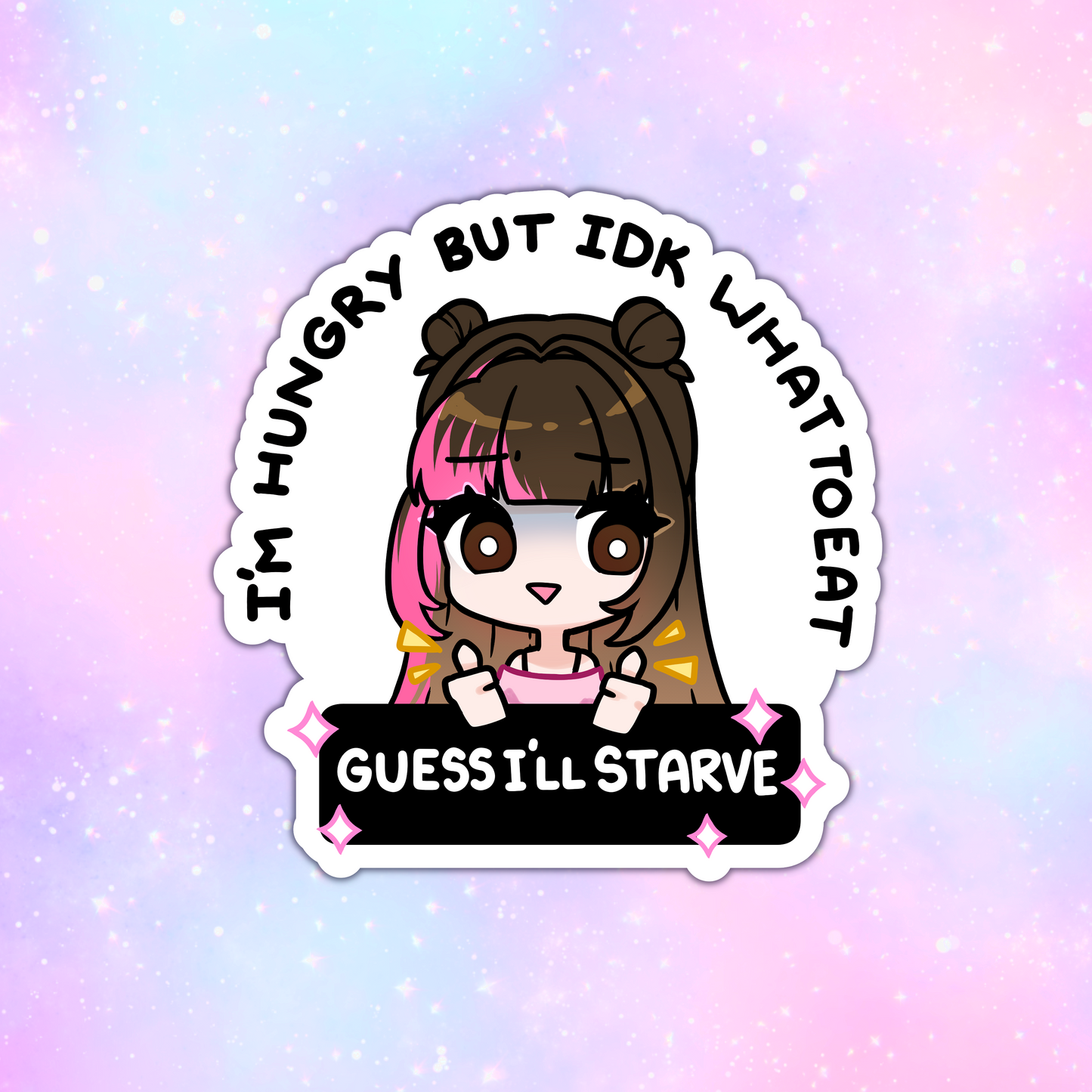 Hungry But [Original Art] Sticker