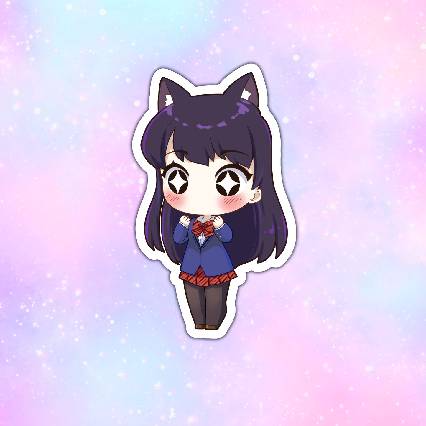 Komi is Excited [Komi Can't Communicate] Sticker