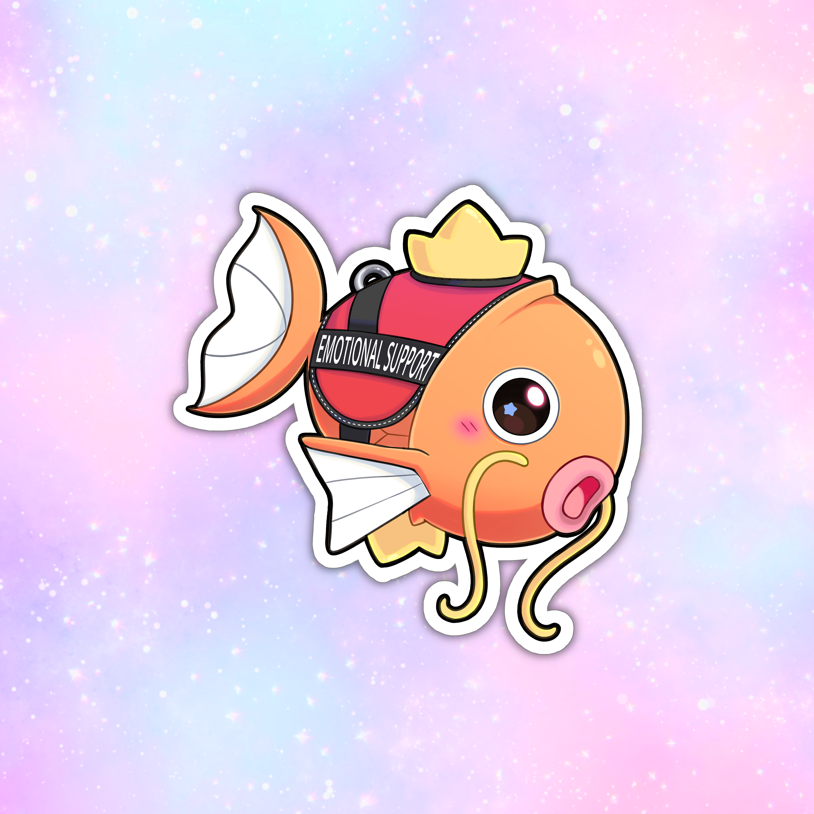 Emotional Support Magikarp [Pokemon] Sticker – AtomicKawaii