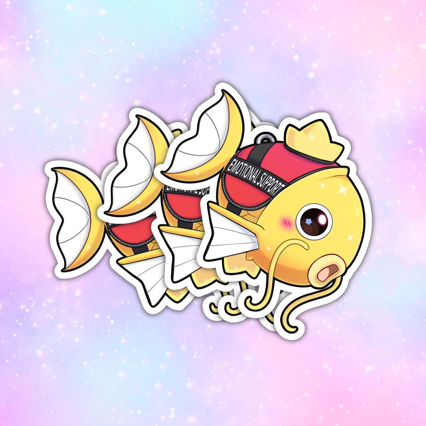 Shiny Emotional Support Magikarp [Pokemon] Sticker