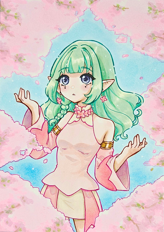 Midoru [Original Art] Print