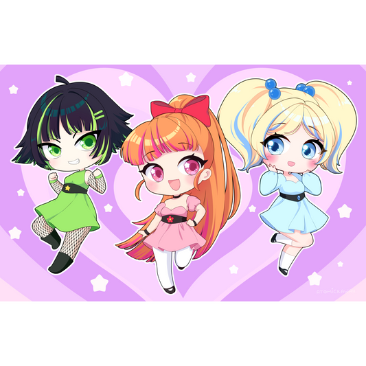 The Powerpuff Girls [Powerpuff Girls] Print