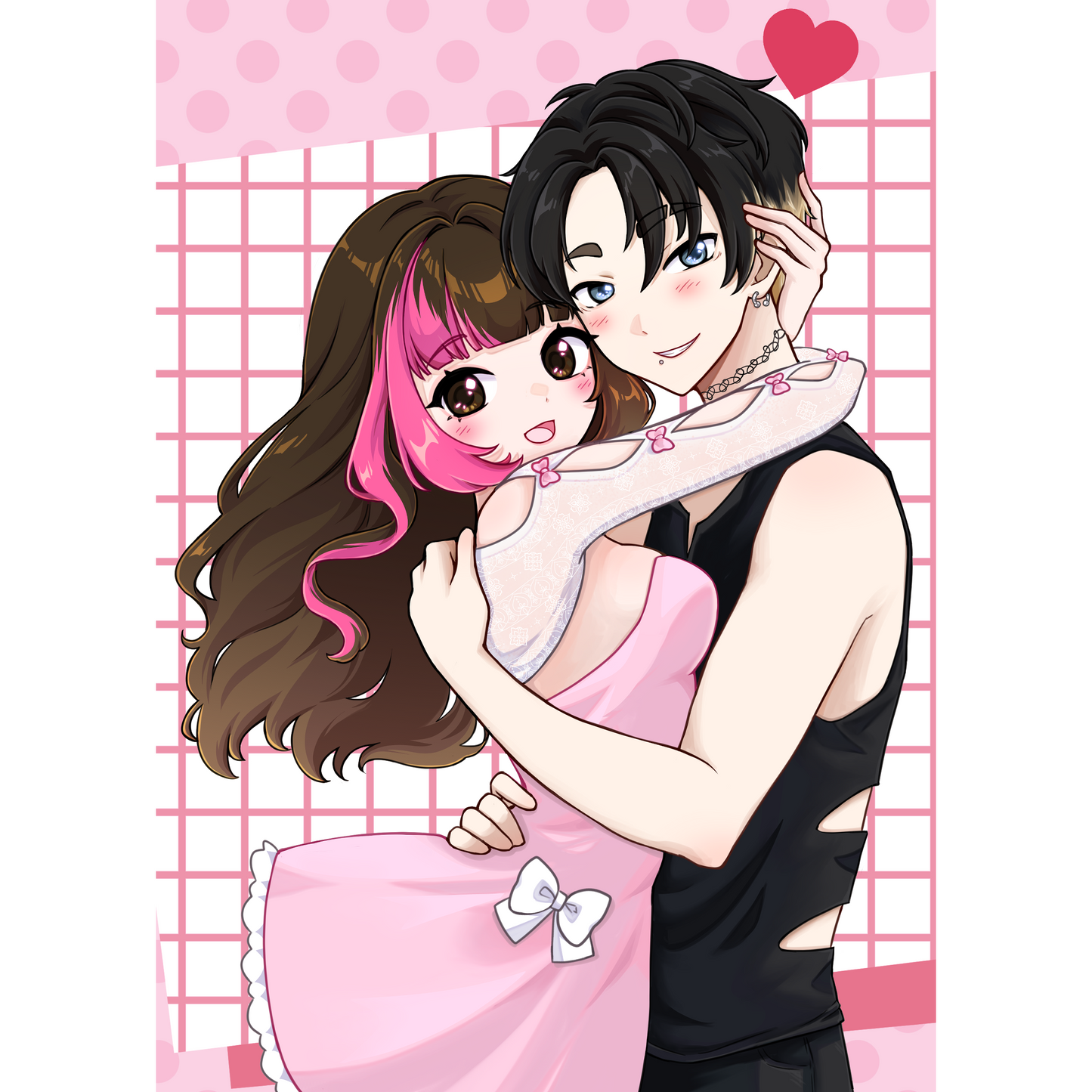 Punk x Gal Valentines  [Original Art] Print