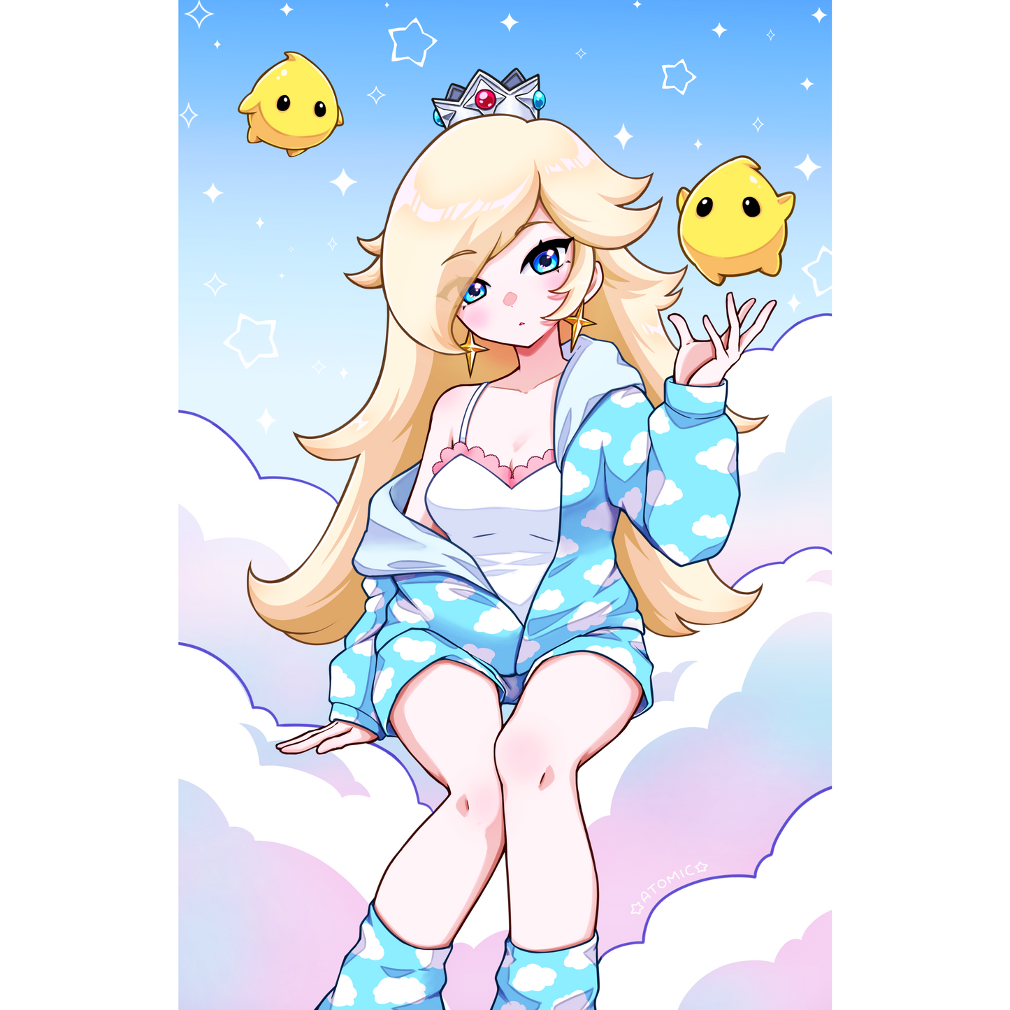 Rested Rosalina [Mario] Print