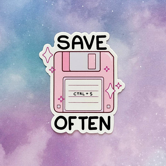 Save Often [Original Art] Sticker