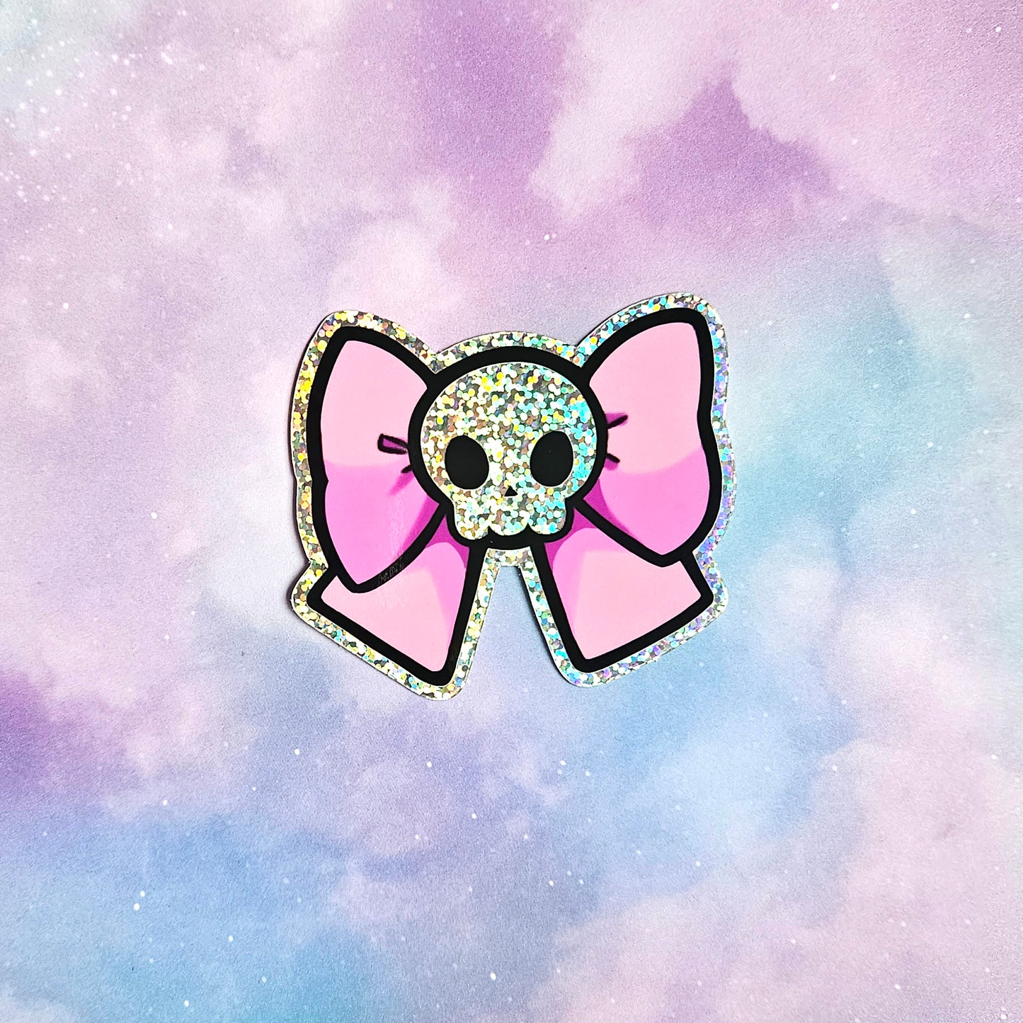 Sparkle Skull Bow