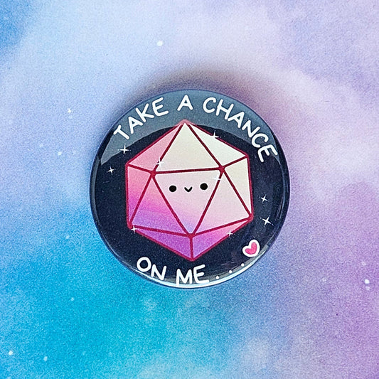 Take a Chance D20 Button