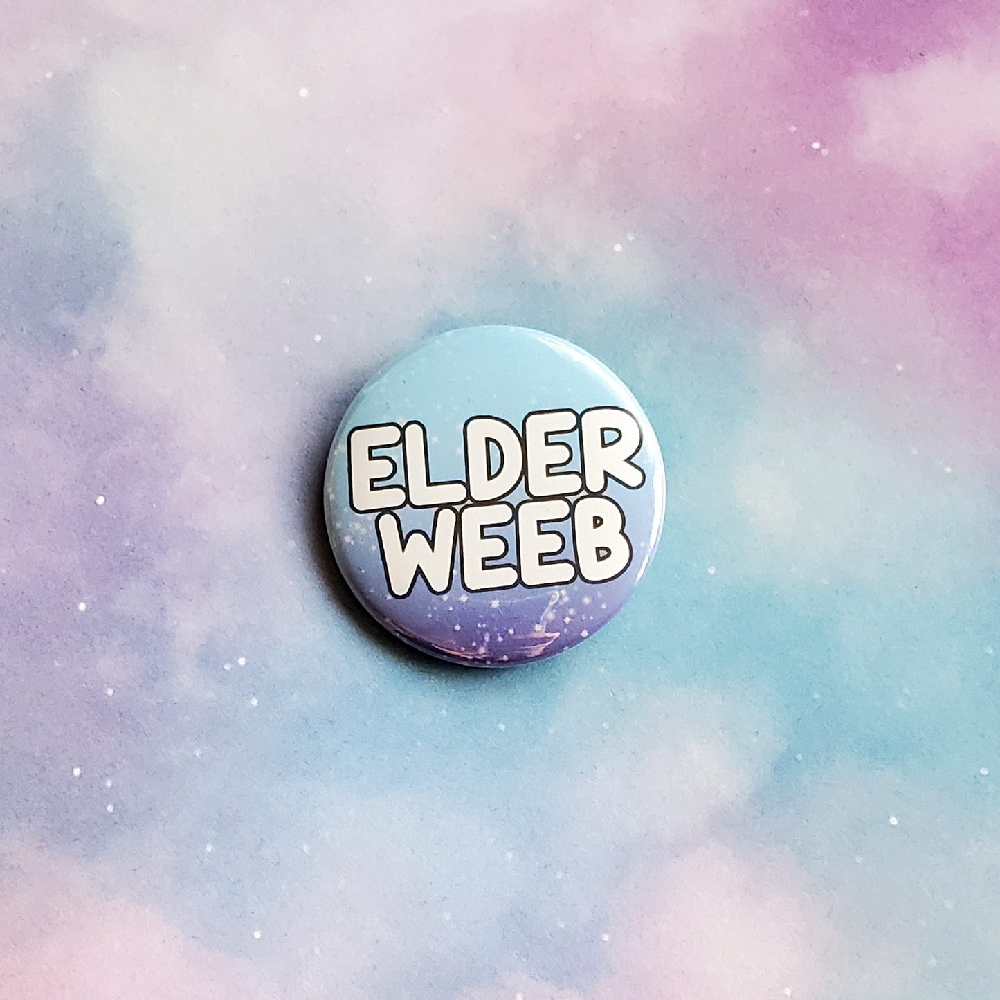 Elder Weeb Button - Blue